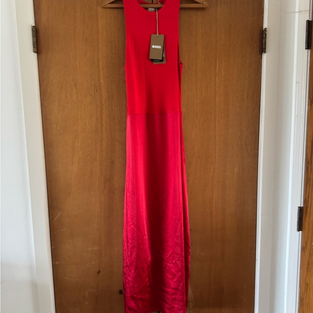 BOSS Women's Red Maxi Dress